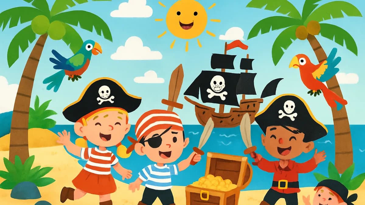 Kindergeburtstag - Piraten-Abenteuer auf hoher See - Ahoi, kleine Seeräuber! Begebt euch auf eine spannende Schatzsuche und erlebt echte Piraten-Abenteuer.
