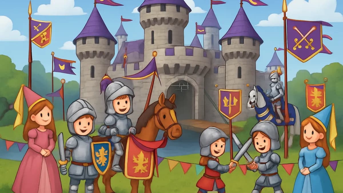 Kindergeburtstag - Ritter und Burgen im Mittelalter - Ritterturnier, Burgeroberung und mittelalterliche Festspiele!