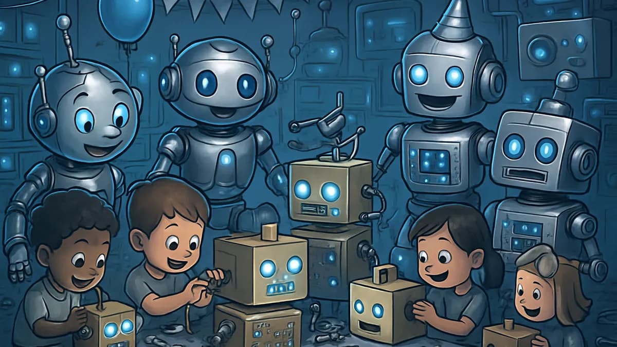 Kindergeburtstag - Roboter-Party - Baut eure eigenen Bots - Konstruiert Roboter, programmiert Bewegungen und lasst sie gegeneinander antreten!