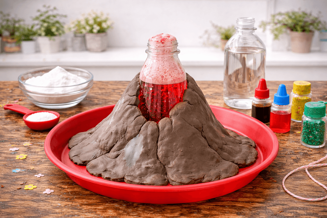 Basteln - Magischer Regenbogen-Vulkan