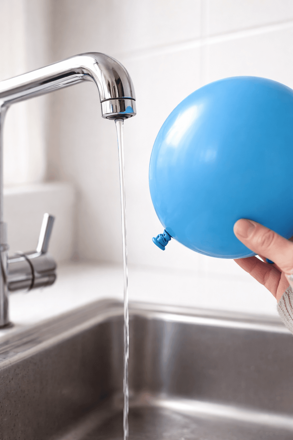 Experiment - Magischer Wasserbogen - Wasser "biegt" sich durch statische Elektrizität!