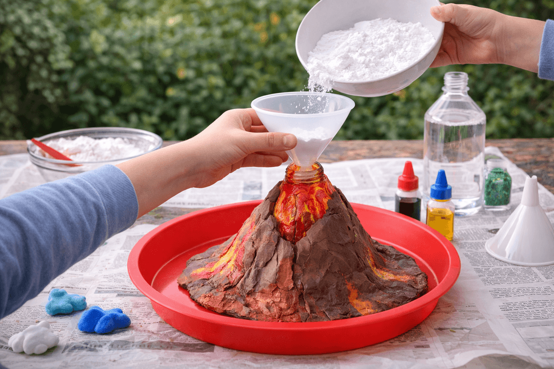 Basteln - Magischer Wasserfarben-Vulkan