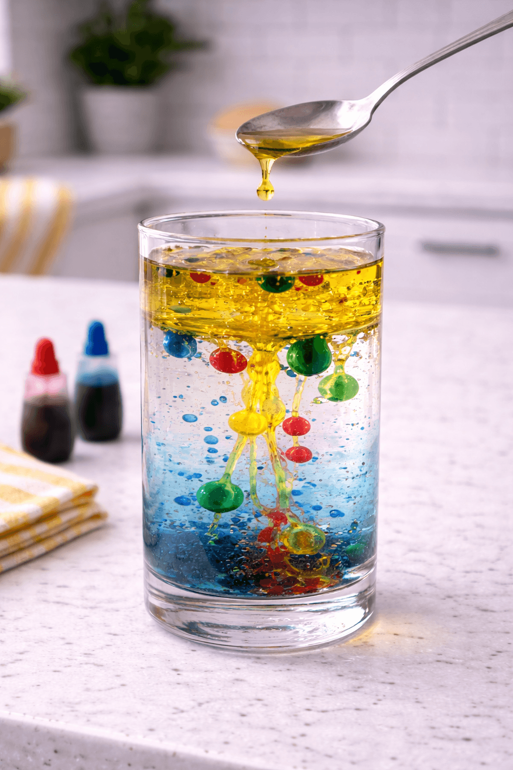 Experiment - Tanzende Regentropfen - Erlebe, wie Öl und Wasser miteinander tanzen!
