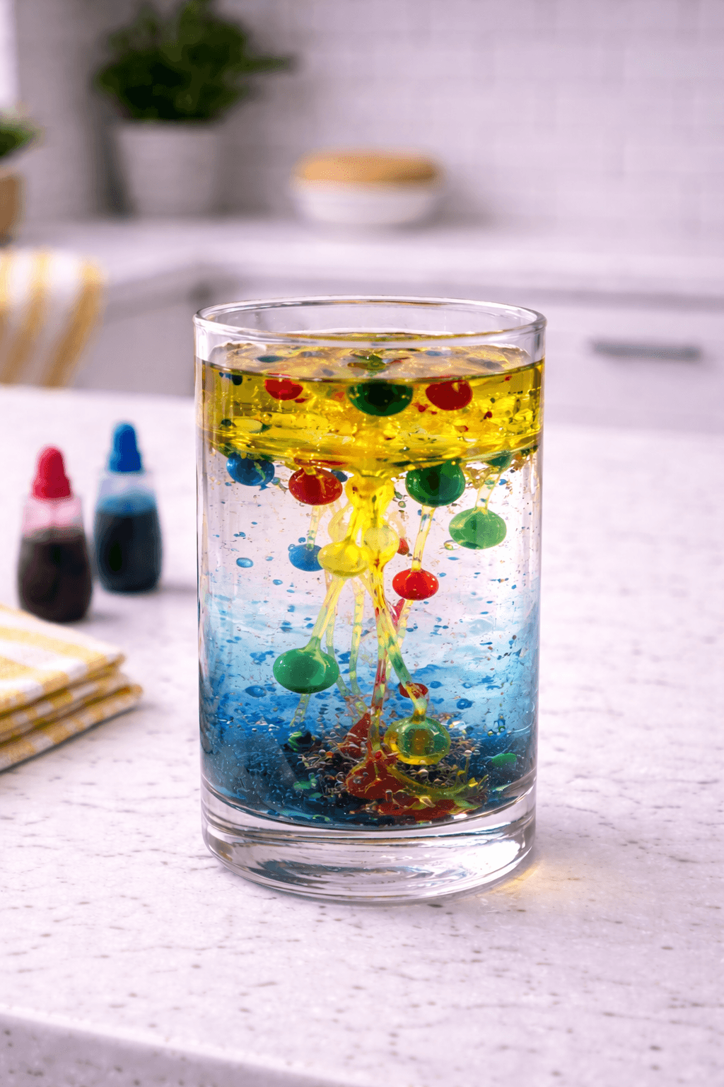 Experiment experimentieren - Tanzende Regentropfen