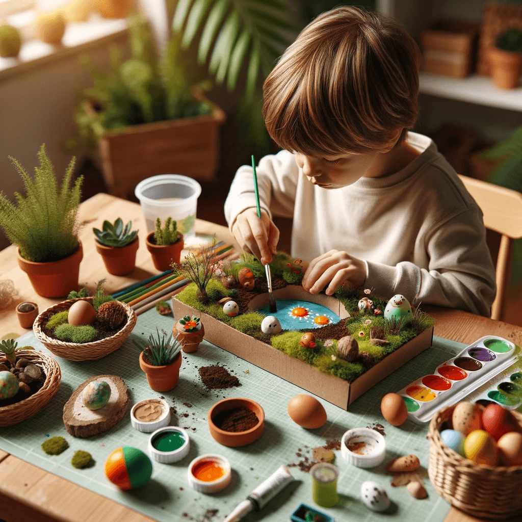 Basteln - Der Zaubergarten im Eierkarton