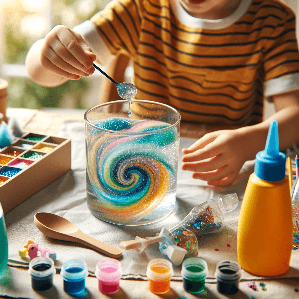 Basteln - Zauberhafter Farbensturm im Glas