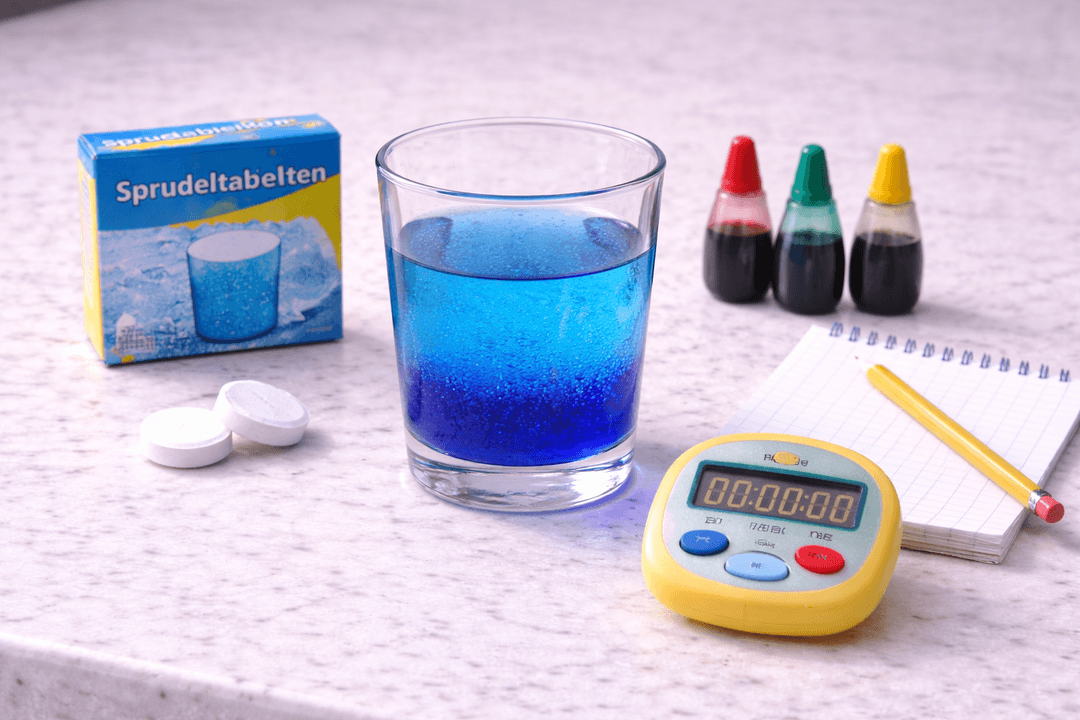 Experiment experimentieren - Tanzende Wasserblasen