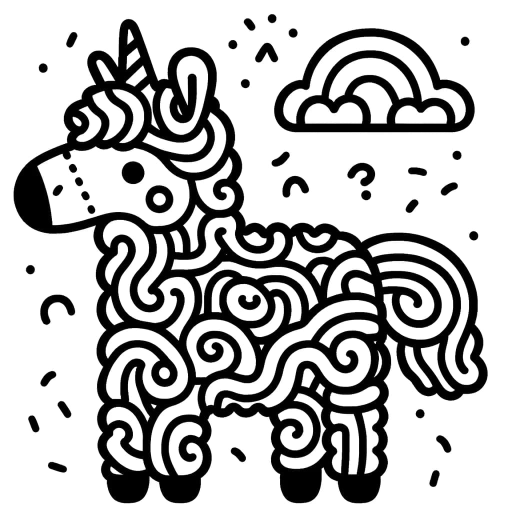 Ausmalbild - Fröhlicher Elefant - Elefant, Tier, Natur