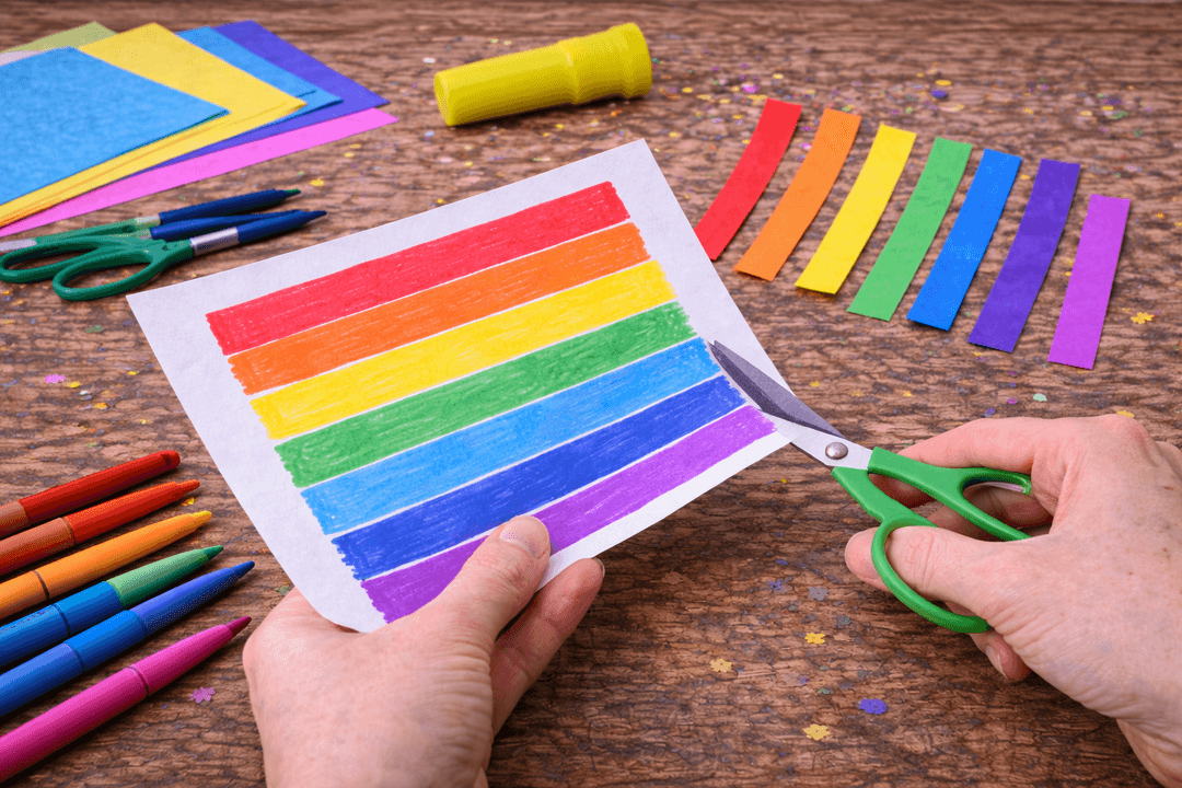 Basteln - Zauberregenbogen im Glas