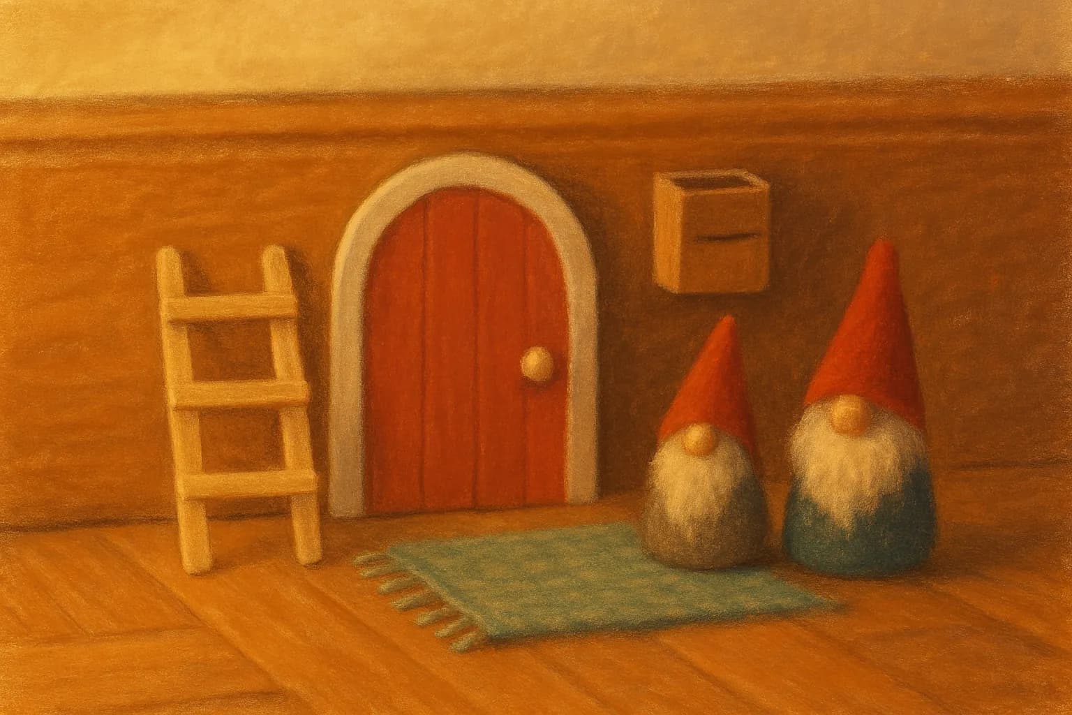 Wichteltür basteln mit Kindern: Tür, Wichtel und Ideen für den Advent - Wichteltür aus Pappe oder Holz, zwei Wichtel zum Selbermachen und 24 Wichtelideen ohne Geschenke – mit Altersangaben, Materialkosten und einem Plan bis zum 1. Dezember.