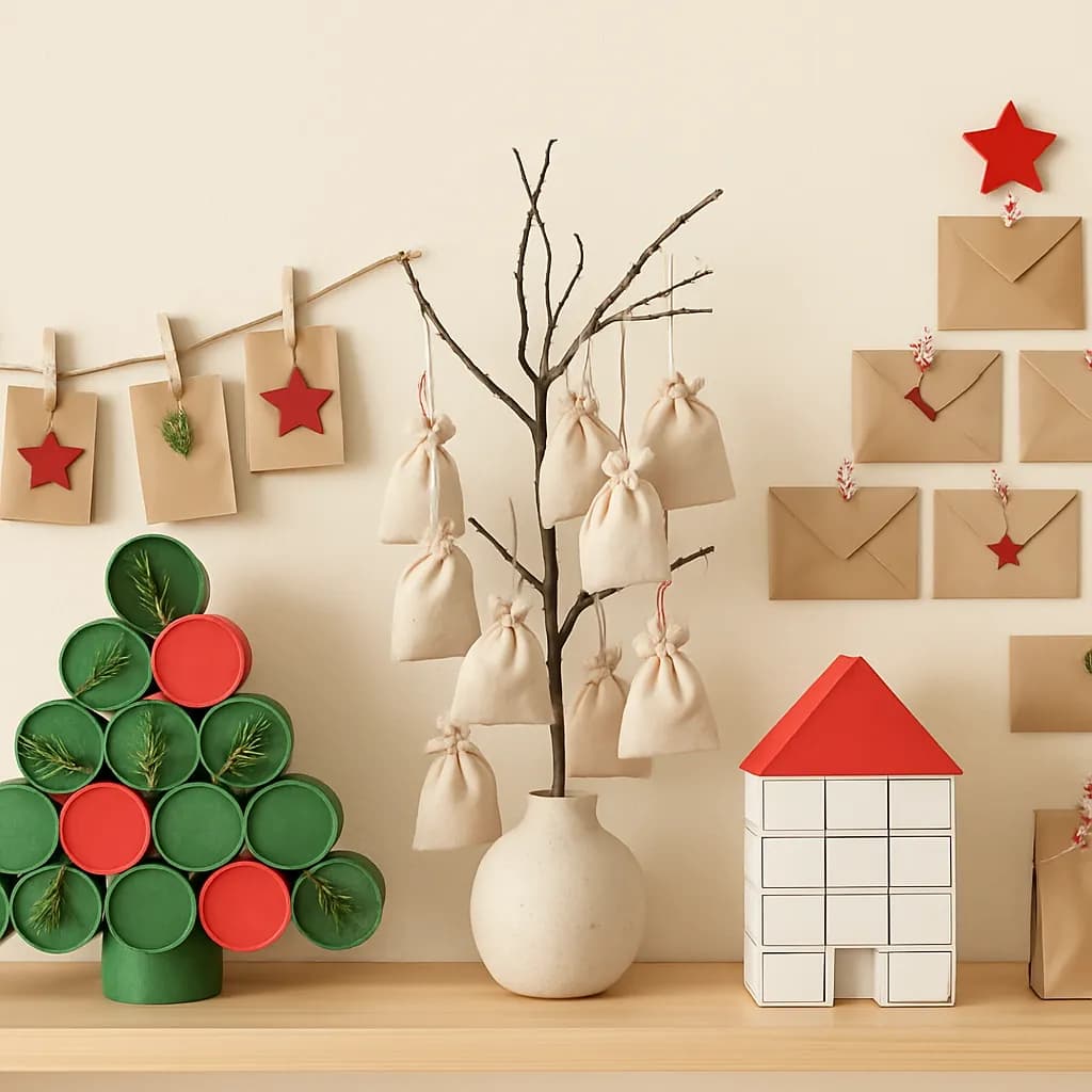 Bastelergebnis - Adventskalender selber basteln: 6 Ideen zum Nachbauen und Füllen