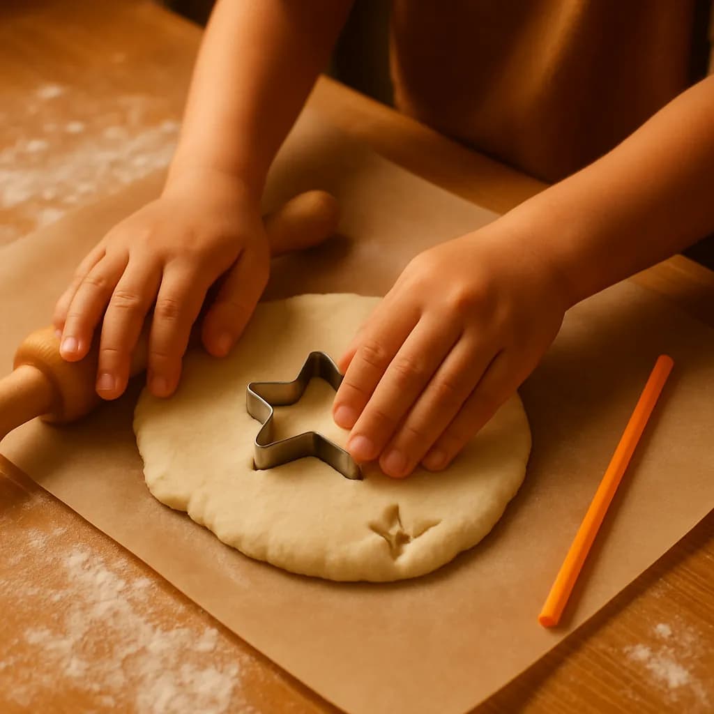 Basteln - Weihnachtsbasteln mit Kindern: Karten und Christbaumschmuck
