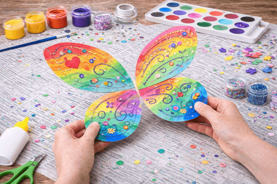 Basteln - Zauberhafte Schmetterlingsflügel